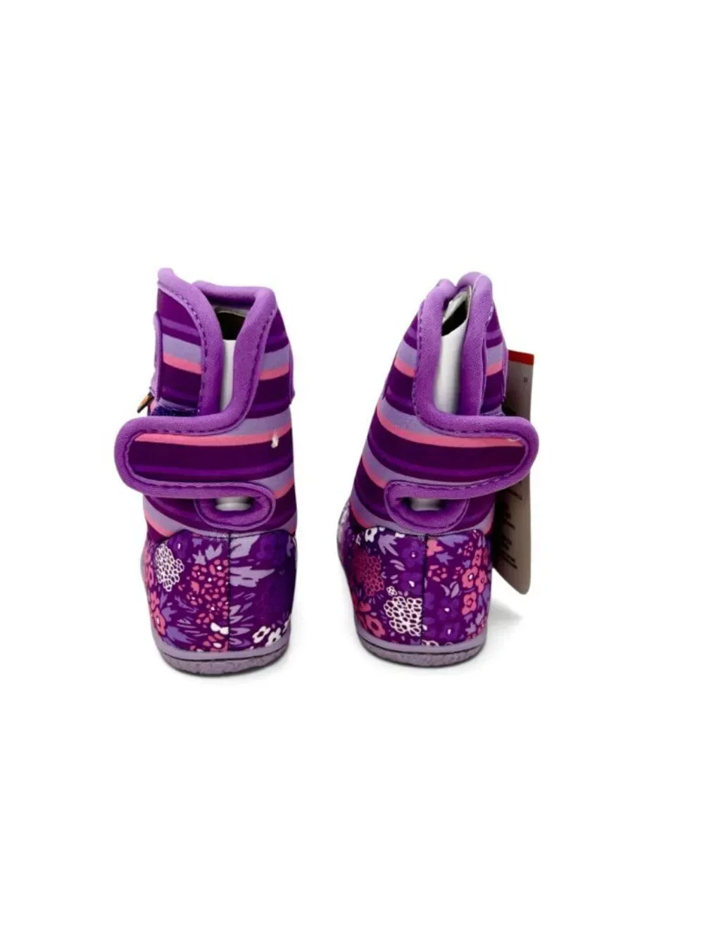 Baby Bogs NW Garden Purple Multi Toddler 4 Rain Boots Waterproof Girls Shoes